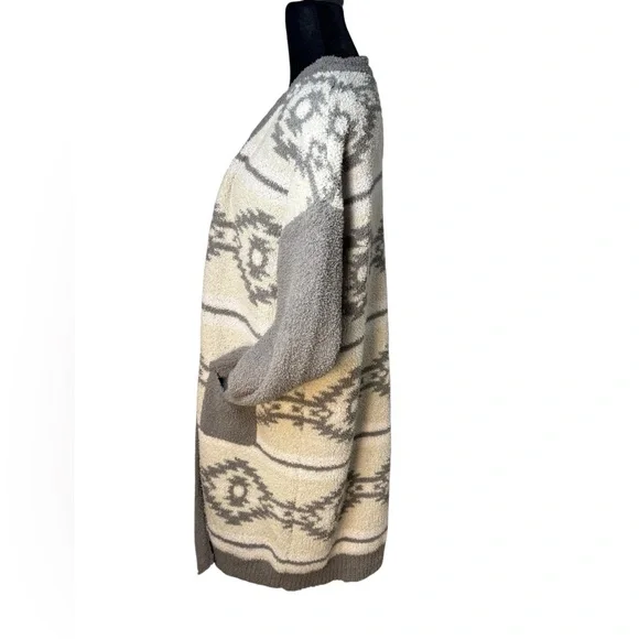 Simply Southern XXL Long Line Cardigan Southwestern Geometric Duster Soft Fuzzy - Picture 3 of 14